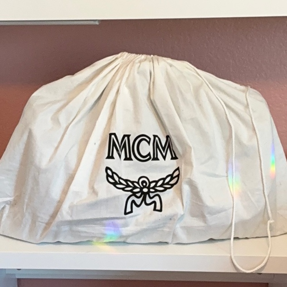 MCM Black Ottomar Weekender Duffel Bag Luxurious Travel Essential - Picture 12 of 12